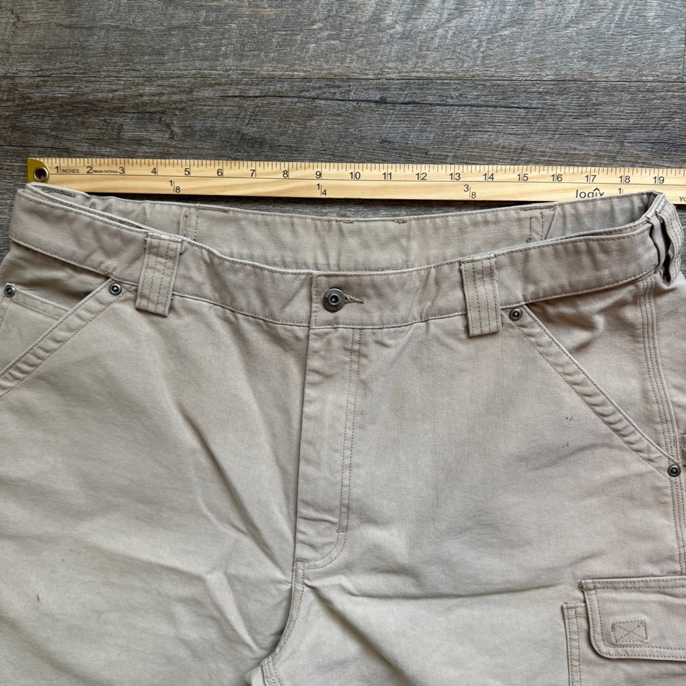 Men's Duluth Trading Co Shorts‎ khaki Shorts with Flaws - Picture 9 of 11